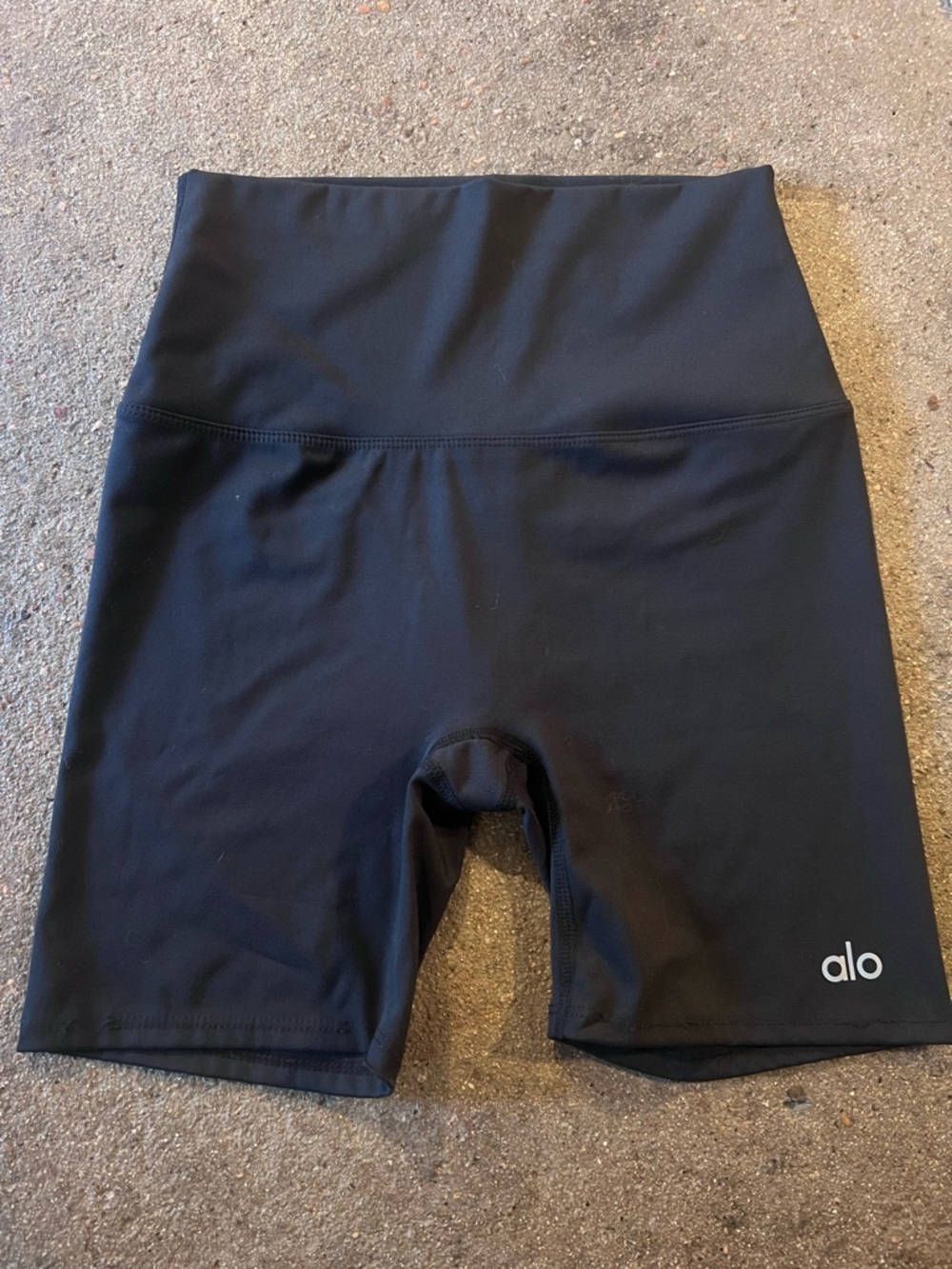 ALO Yoga Black High-Waist Shorts